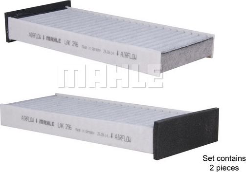 MAHLE LAK 296/S - Filtrs, Salona telpas gaiss ps1.lv