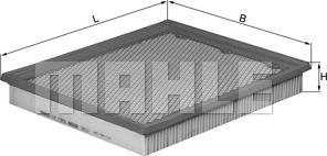 MAHLE LX 1272 - Gaisa filtrs ps1.lv