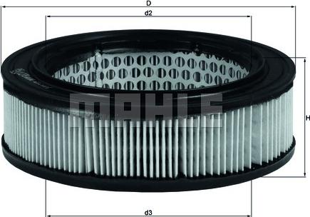 MAHLE LX 278 - Gaisa filtrs ps1.lv