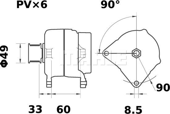 MAHLE MG 90 - Ģenerators ps1.lv