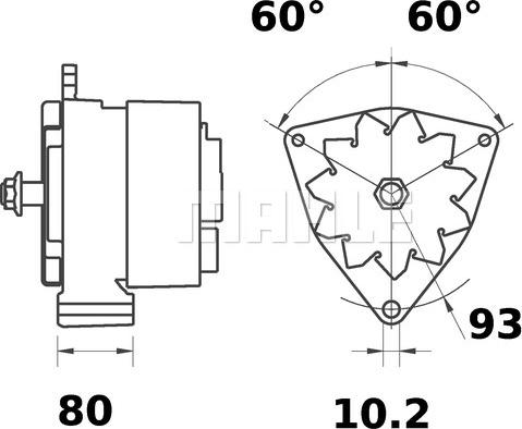 MAHLE MG 493 - Ģenerators ps1.lv