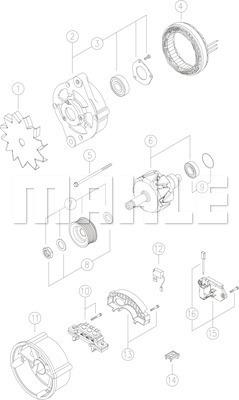 MAHLE MG 429 - Ģenerators ps1.lv