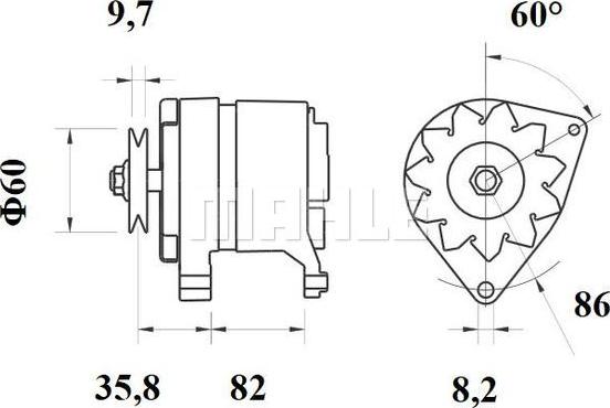 MAHLE MG 429 - Ģenerators ps1.lv