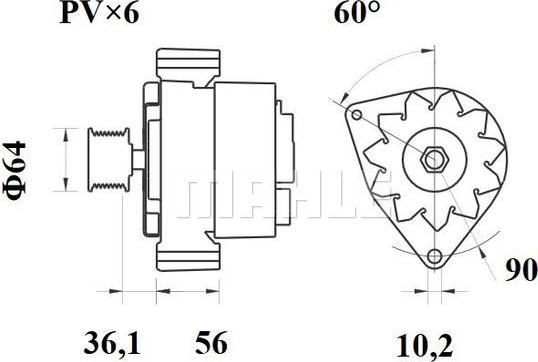 MAHLE MG 421 - Ģenerators ps1.lv