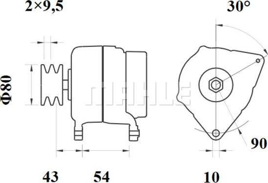 MAHLE MG 472 - Ģenerators ps1.lv