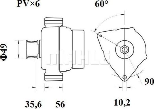 MAHLE MG 594 - Ģenerators ps1.lv