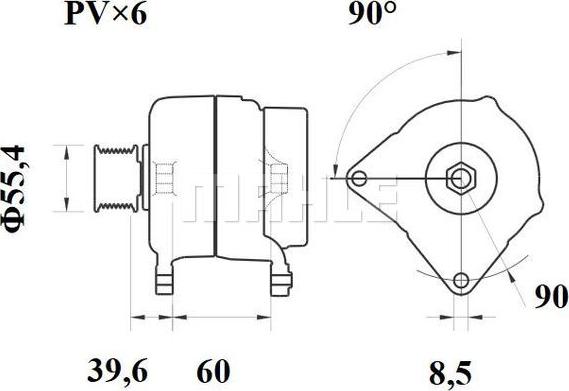 MAHLE MG 559 - Ģenerators ps1.lv