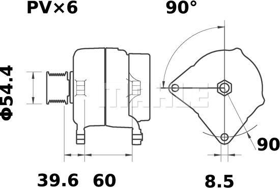 MAHLE MG 555 - Ģenerators ps1.lv