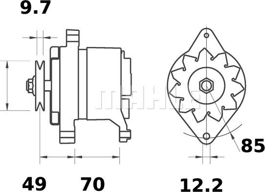 MAHLE MG 504 - Ģenerators ps1.lv