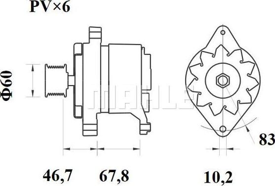 MAHLE MG 589 - Ģenerators ps1.lv