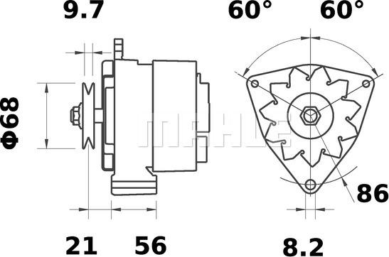 MAHLE MG 627 - Ģenerators ps1.lv