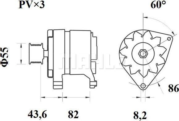 MAHLE MG 152 - Ģenerators ps1.lv