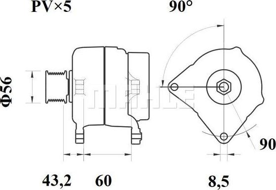 MAHLE MG 106 - Ģenerators ps1.lv