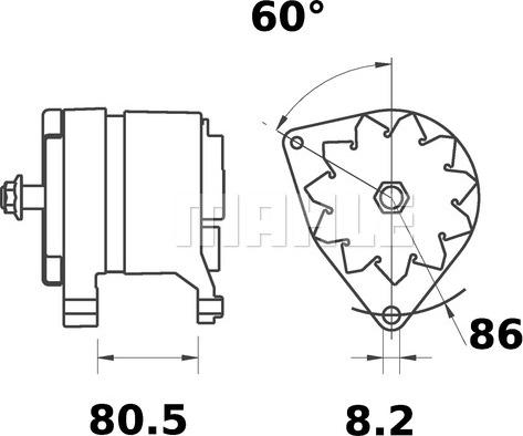 MAHLE MG 212 - Ģenerators ps1.lv