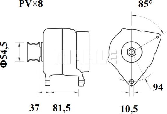 MAHLE MG 810 - Ģenerators ps1.lv