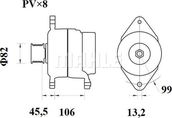 MAHLE MG 877 - Ģenerators ps1.lv