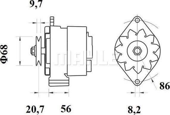 MAHLE MG 396 - Ģenerators ps1.lv