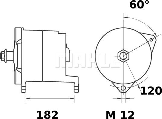 MAHLE MG 391 - Ģenerators ps1.lv