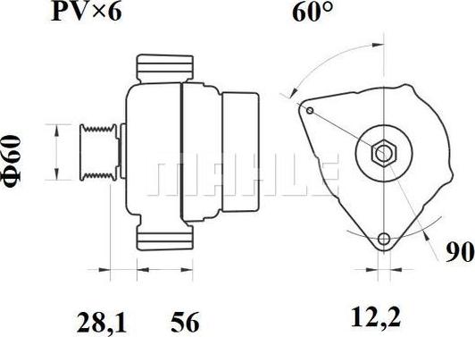 MAHLE MG 346 - Ģenerators ps1.lv