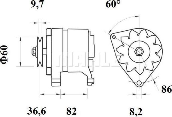 MAHLE MG 241 - Ģenerators ps1.lv