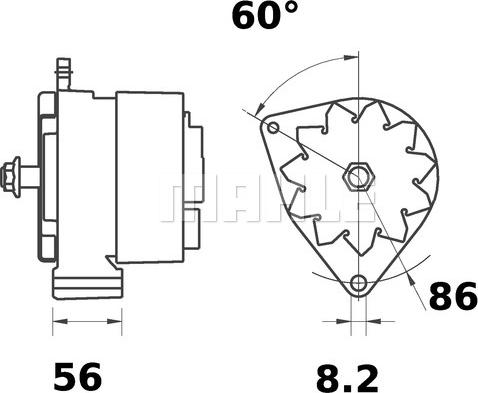 MAHLE MG 626 - Ģenerators ps1.lv