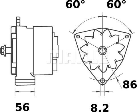 MAHLE MG 203 - Ģenerators ps1.lv