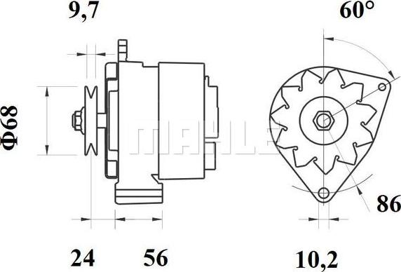 MAHLE MG 282 - Ģenerators ps1.lv