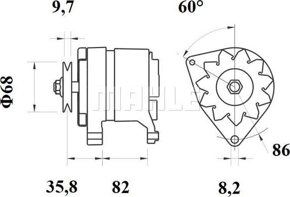 MAHLE MG 239 - Ģenerators ps1.lv