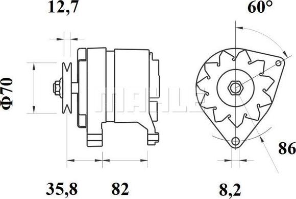 MAHLE MG 235 - Ģenerators ps1.lv