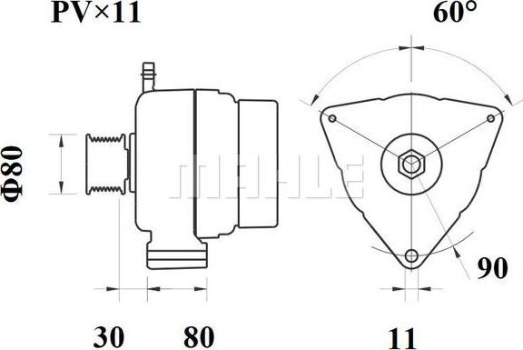 MAHLE MG 793 - Ģenerators ps1.lv