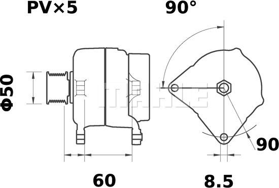 MAHLE MG 79 - Ģenerators ps1.lv