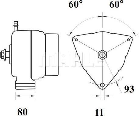 MAHLE MG 709 - Ģenerators ps1.lv