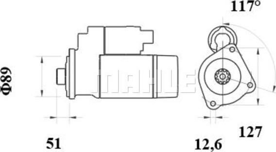 MAHLE MS 997 - Starteris ps1.lv