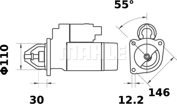 MAHLE MS 448 - Starteris ps1.lv