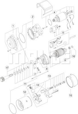 MAHLE MS 405 - Starteris ps1.lv