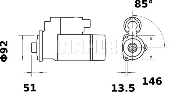 MAHLE MS 405 - Starteris ps1.lv