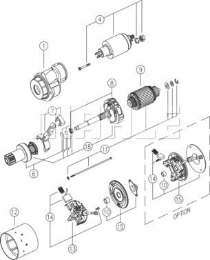 MAHLE MS 413 - Starteris ps1.lv