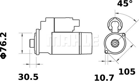 MAHLE MS 413 - Starteris ps1.lv