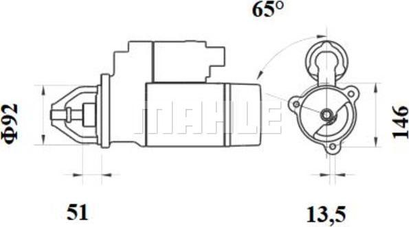 MAHLE MS 524 - Starteris ps1.lv