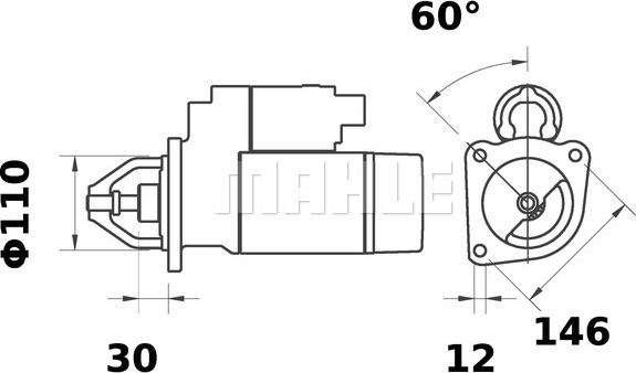 MAHLE MS 107 - Starteris ps1.lv