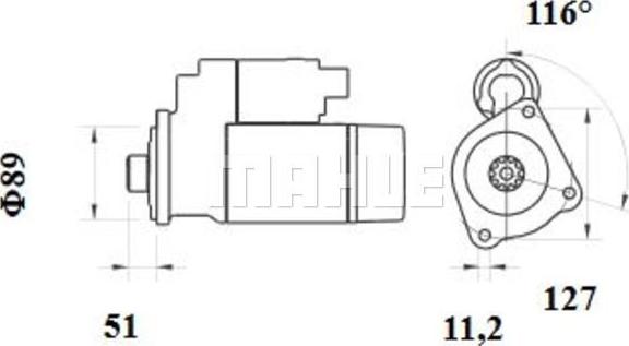 MAHLE MS 891 - Starteris ps1.lv