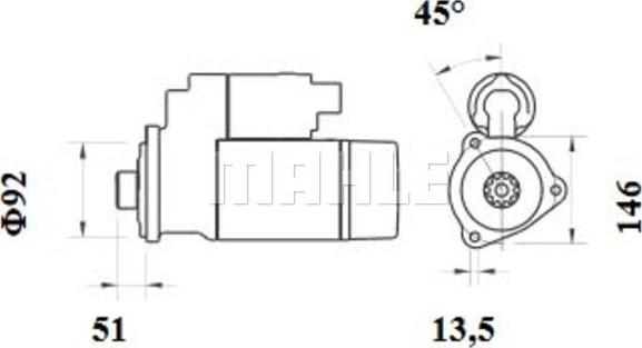 MAHLE MS 886 - Starteris ps1.lv