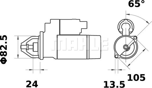 MAHLE MS 364 - Starteris ps1.lv