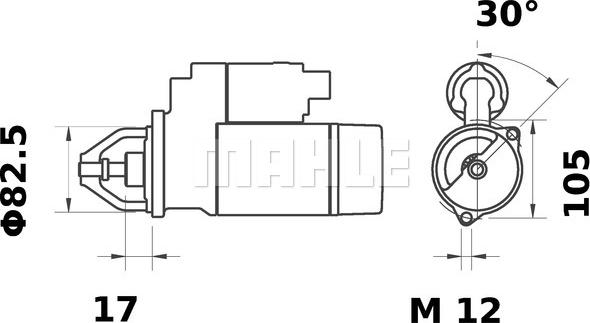 MAHLE MS 82 - Starteris ps1.lv