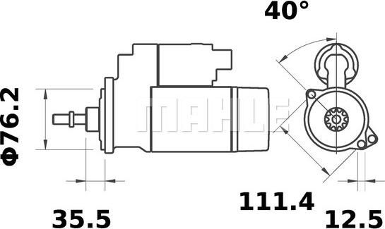 MAHLE MS 302 - Starteris ps1.lv