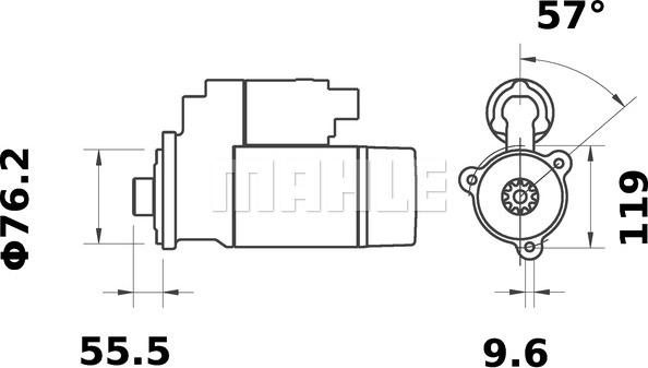 MAHLE MS 384 - Starteris ps1.lv