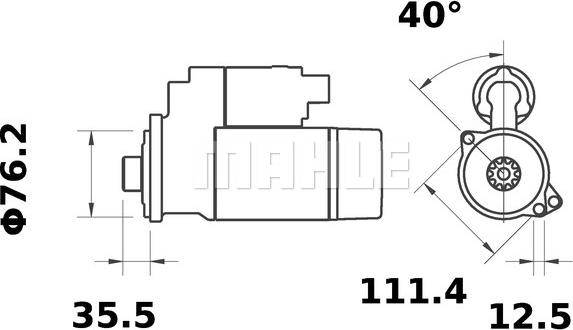 MAHLE MS 381 - Starteris ps1.lv