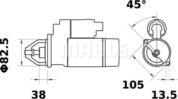 MAHLE MS 334 - Starteris ps1.lv