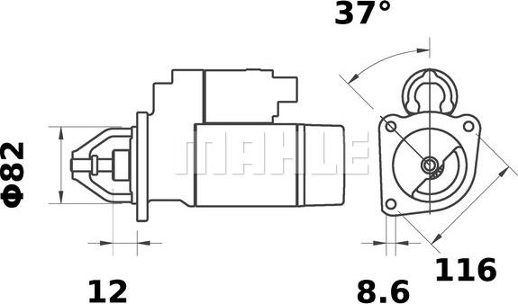 MAHLE MS 373 - Starteris ps1.lv