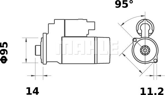 MAHLE MS 215 - Starteris ps1.lv